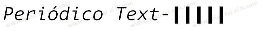 Periódico Text字体转换